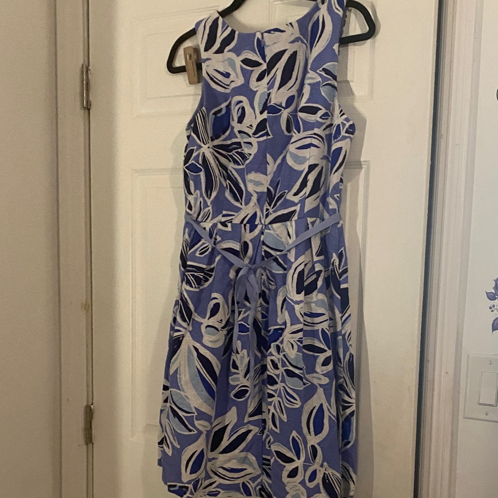 Rabbit Rabbit Rabbit designs Floral Blue Sleeveless Dress - Picture 5 of 6
